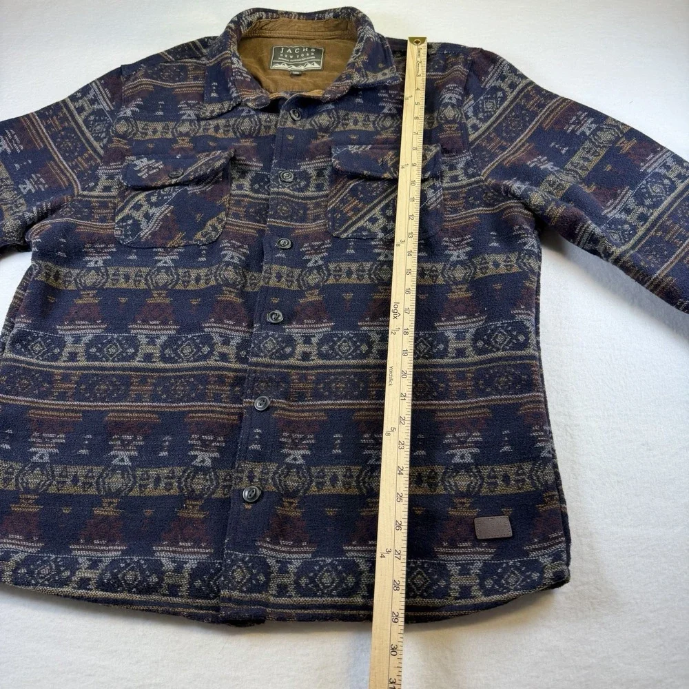 Aztec Jacket Mens Extra Large Wool Shacket Jachs New York Coat Shirt Western XL